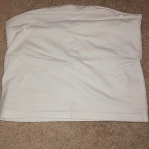 WHITE TUBE TOP